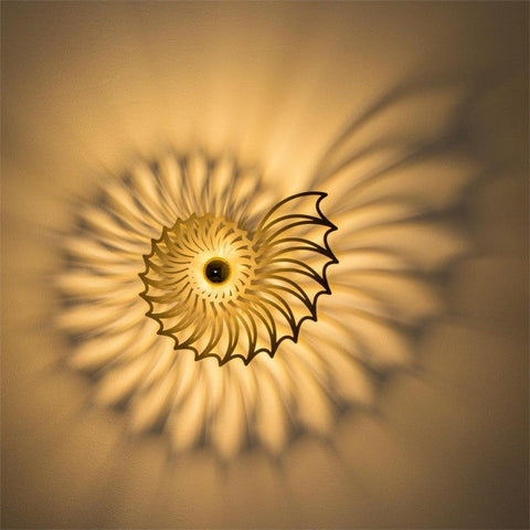 Nautilus Shell Design Decorative Wall Light
