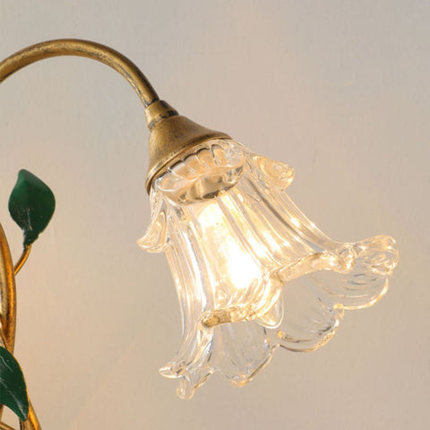 Vintage French Flower Table Lamp | Elegant Warm Lighting for Home Decor
