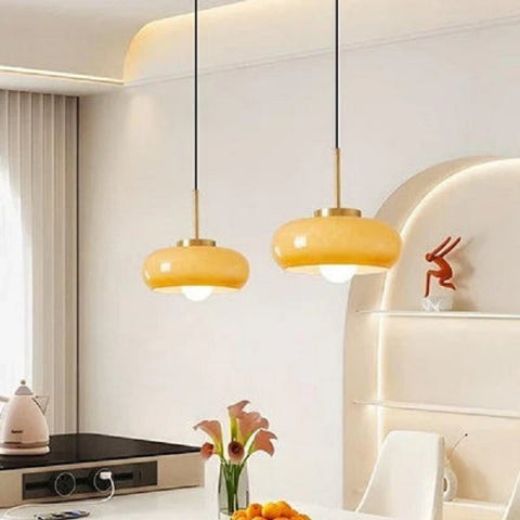 Modern Copper and Glass Chandelier | Timeless | Radiant | Elegant