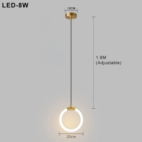 Nordic Simple LED Pendant Light