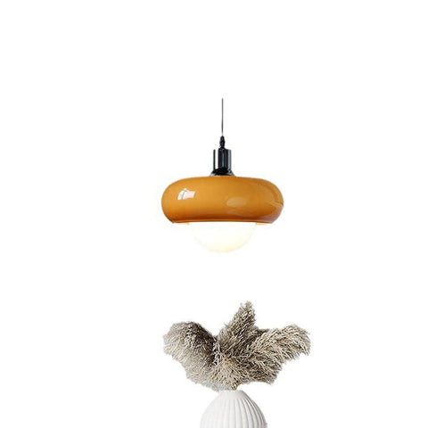 Bauhaus Coffee Glass Pendant Light