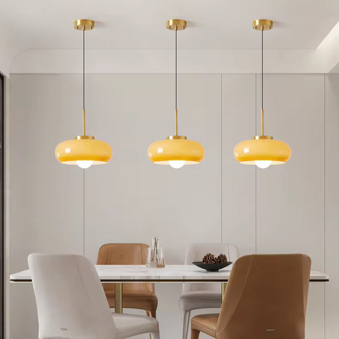 Modern Copper and Glass Chandelier | Timeless | Radiant | Elegant