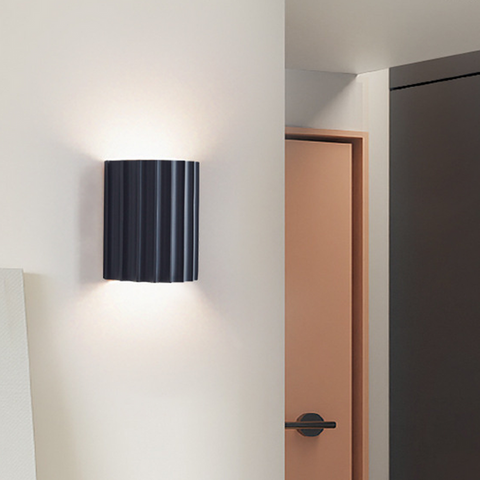 Modern Semi-Circular Resin Wall Sconce For Living Room