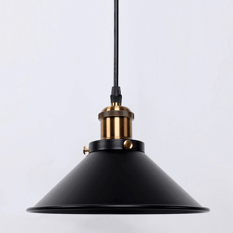 Cone-Shaped Pendant Light Made of Brass