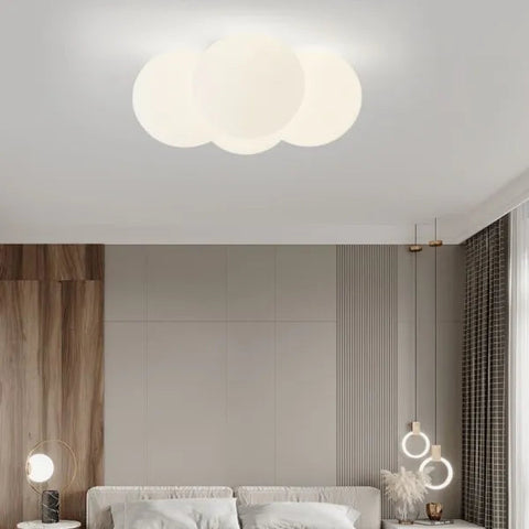 Modern Cloud Hardware Ceiling Lamp | Sleek Design with Soft, Serene Illumination | Three-Color Changing LED Included