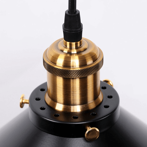 Cone-Shaped Pendant Light Made of Brass