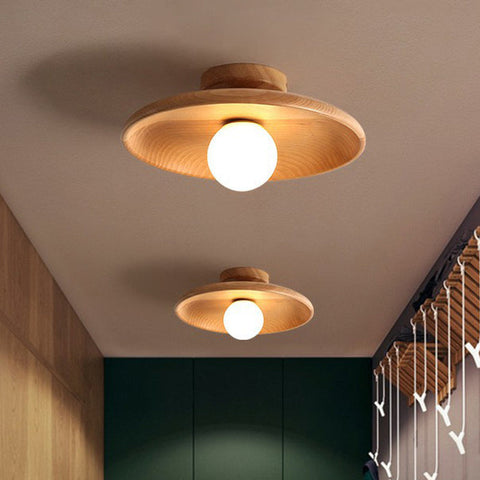 Shallow Bowl Shaped Ceiling Light | Sleek Design for Minimalist Spaces