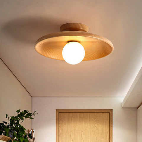 Shallow Bowl Shaped Ceiling Light | Sleek Design for Minimalist Spaces