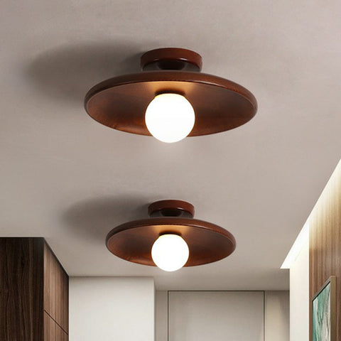 Shallow Bowl Shaped Ceiling Light | Sleek Design for Minimalist Spaces