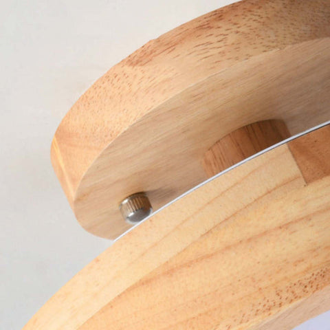 Modern Led Ceiling Light Made Of Wood
