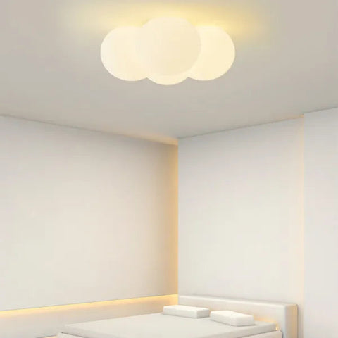 Modern Cloud Hardware Ceiling Lamp | Sleek Design with Soft, Serene Illumination | Three-Color Changing LED Included