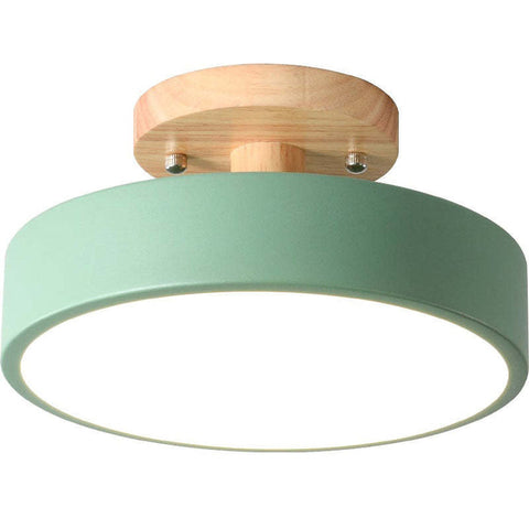 Modern Led Ceiling Light Made Of Wood