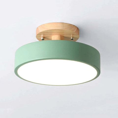 Modern Led Ceiling Light Made Of Wood