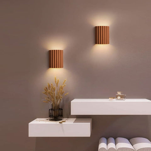 Modern Semi-Circular Resin Wall Sconce For Living Room