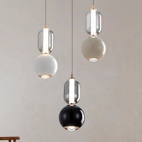 Nordic Creative Iron Glass Pendant Light | Perfect for Bedrooms, Dining Rooms & Hallways