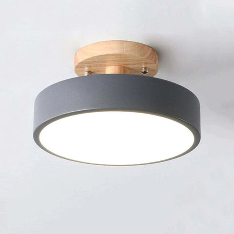 Modern Led Ceiling Light Made Of Wood
