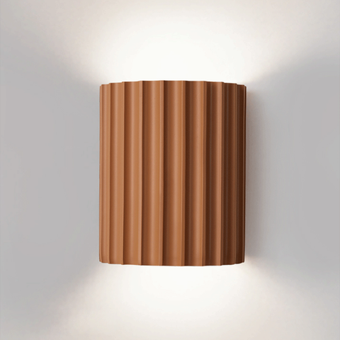 Modern Semi-Circular Resin Wall Sconce For Living Room