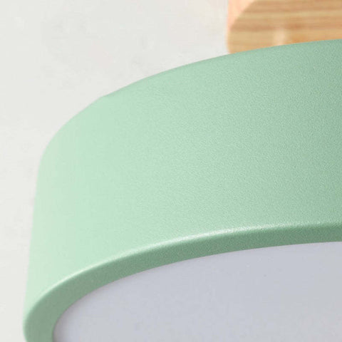 Modern Led Ceiling Light Made Of Wood