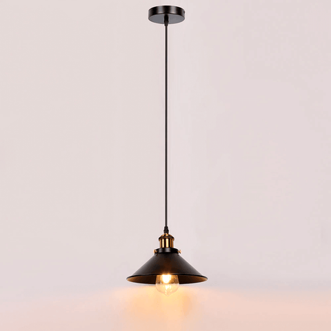 Cone-Shaped Pendant Light Made of Brass