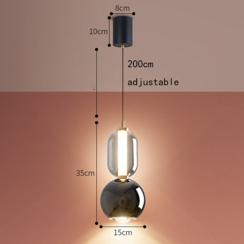 Nordic Creative Iron Glass Pendant Light | Perfect for Bedrooms, Dining Rooms & Hallways