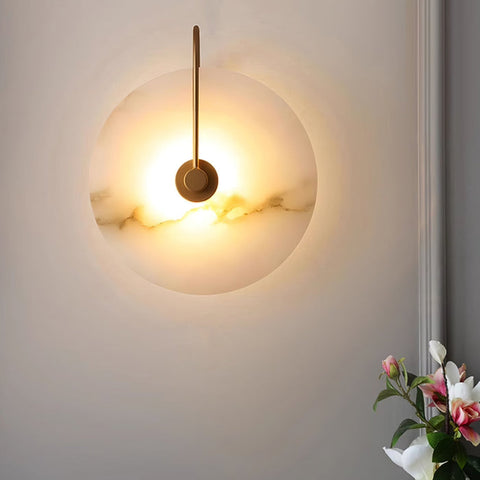 Modern Alabaster LED Wall Lamp | Perfect Ambiance for Your Home