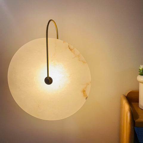 Modern Alabaster LED Wall Lamp | Perfect Ambiance for Your Home