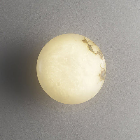 Elegant Alabaster Oval Ceiling Lamp | Natural Minimalist Design