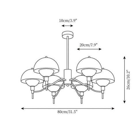 French Bubble Cream Chandelier For Living Room