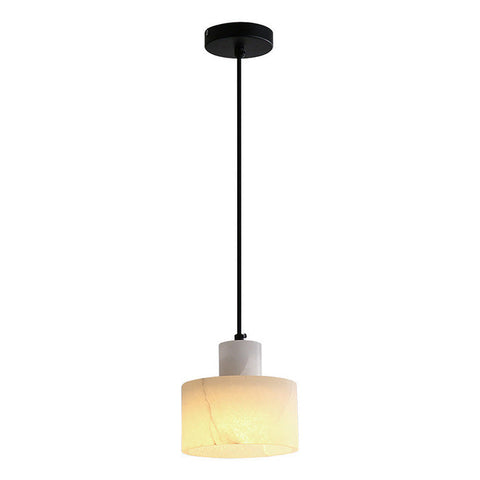 Scandinavian Simple Pendant Light Made Of White Marble