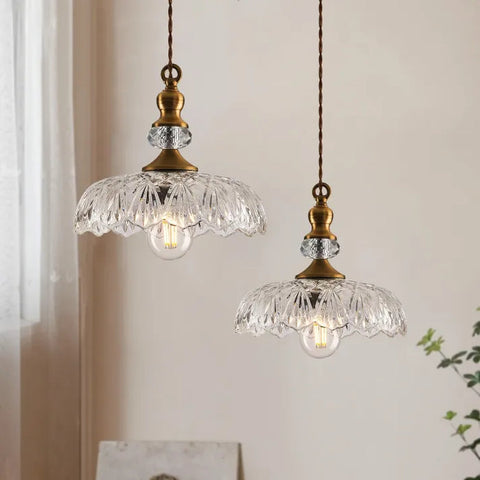 Mid-Century Mini Kitchen Island Glass Pendant Light | Stylish Retro Design, E26/E27 Bulb Base
