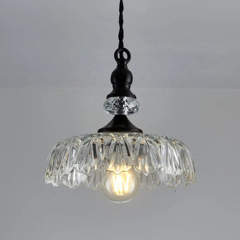 Mid-Century Mini Kitchen Island Glass Pendant Light | Stylish Retro Design, E26/E27 Bulb Base