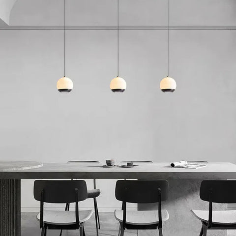 Nordic Marble Alabaster Globe Pendant Lamp | Elegant LED Lighting