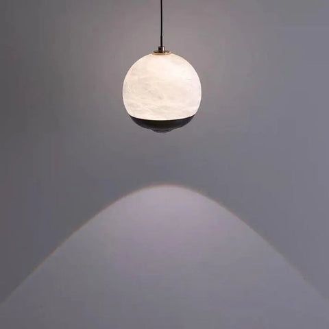 Nordic Marble Alabaster Globe Pendant Lamp | Elegant LED Lighting