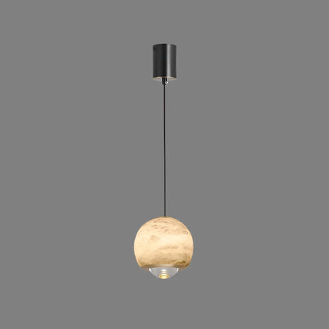 Nordic Marble Alabaster Globe Pendant Lamp | Elegant LED Lighting