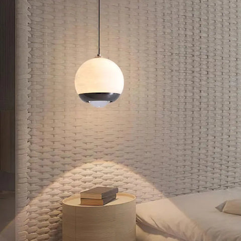 Nordic Marble Alabaster Globe Pendant Lamp | Elegant LED Lighting