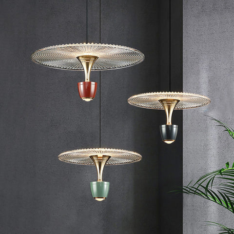 Modern Disc-Shaped Pendant Lamp | LED