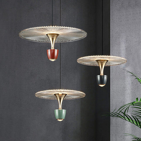 Modern Disc-Shaped Pendant Lamp | LED