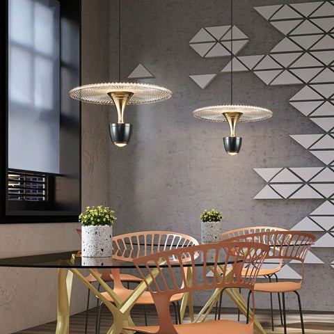Modern Disc-Shaped Pendant Lamp | LED