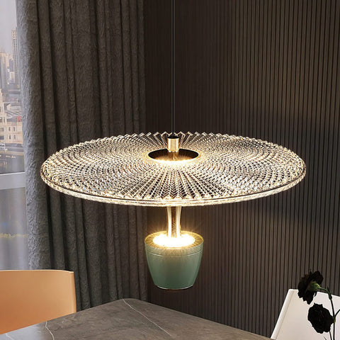 Modern Disc-Shaped Pendant Lamp | LED