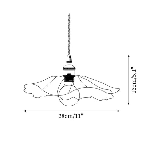 Elegant Flower Glass Pendant Light - Stylish Floral Design for Modern Spaces