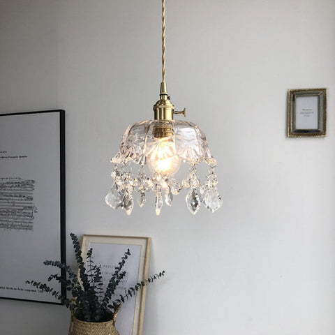 Raysis | Glass Crystal Transparent Pendant Lamp