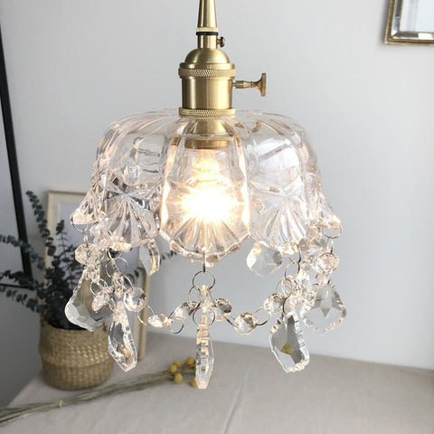 Raysis | Glass Crystal Transparent Pendant Lamp