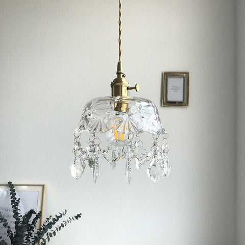 Raysis | Glass Crystal Transparent Pendant Lamp