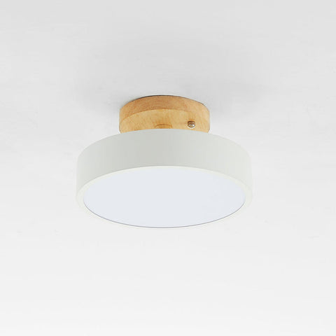 Modern Led Ceiling Light Made Of Wood