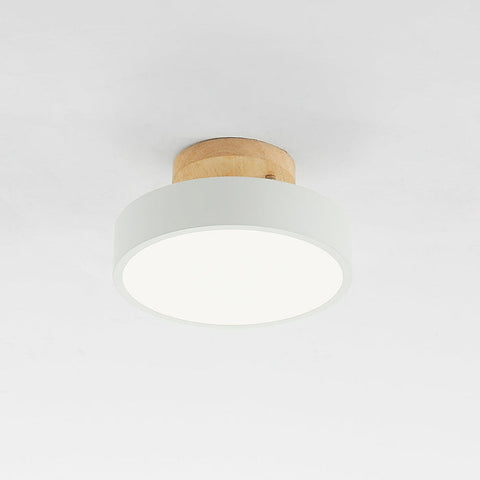 Modern Led Ceiling Light Made Of Wood