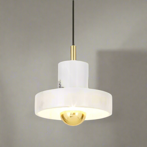 Marble Aura Pendant Lamp | Elegant Design Inspired by the Taj Mahal | Adjustable Height
