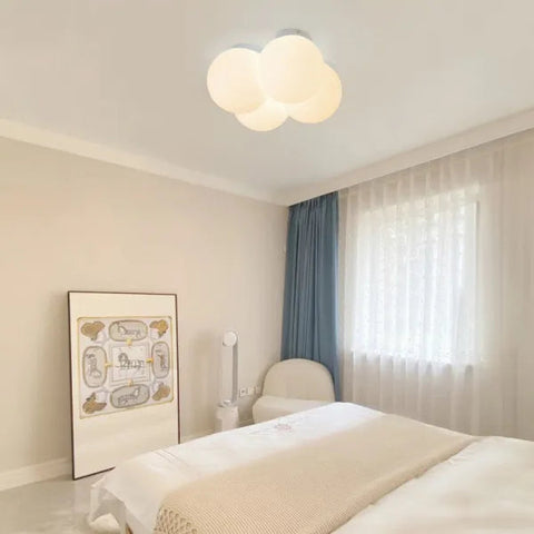 Modern Cloud Hardware Ceiling Lamp | Sleek Design with Soft, Serene Illumination | Three-Color Changing LED Included