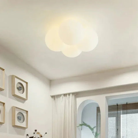 Modern Cloud Hardware Ceiling Lamp | Sleek Design with Soft, Serene Illumination | Three-Color Changing LED Included