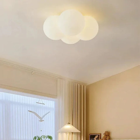 Modern Cloud Hardware Ceiling Lamp | Sleek Design with Soft, Serene Illumination | Three-Color Changing LED Included