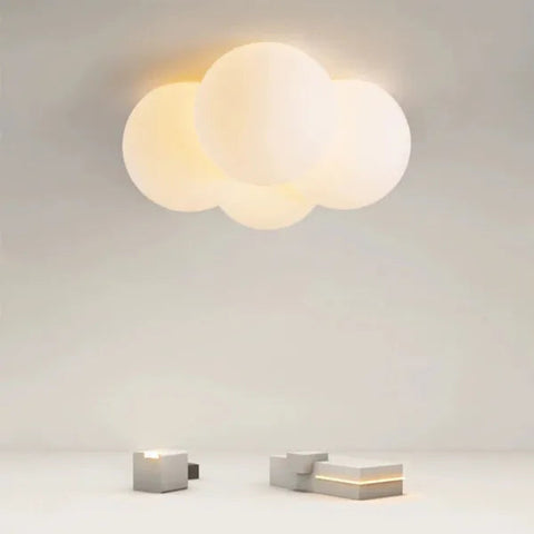 Modern Cloud Hardware Ceiling Lamp | Sleek Design with Soft, Serene Illumination | Three-Color Changing LED Included